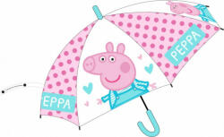 E plus M Peppa malac gyerek félautomata átlátszó esernyő Ø74 cm EMM5250915