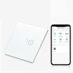 Tosyco Întrerupător dimabil simplu WIFI cu touch (tactil) din sticlă [CLONE] (TOS-CDIM-ZB-W)