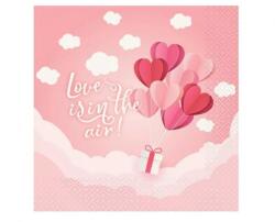 Amscan Love Is In The Air Pink szalvéta 20 db-os (MLG165876)