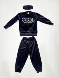 Mini Moon Pijama fete din catifea, culoare negru - magazinnana - 39,00 RON