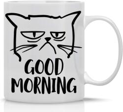  Cana alba din ceramica, cu mesaj, Grumpy Cat, Good Morning, 330 ml (NBNCJ54)