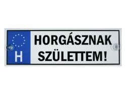  Horgásznak születtem rendszámtábla