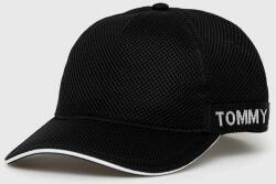 Tommy Jeans baseball sapka fekete, nyomott mintás - fekete Univerzális méret - answear - 9 585 Ft
