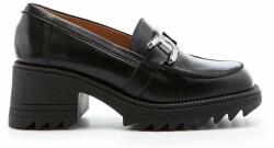 Charles Footwear bőr flip-flop Kiara fekete, női, magassarkú, Kiara. Loafer - fekete Női 38