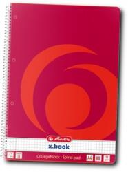 Herlitz Caiet cu spira A4, 80 file, matematica, X. Book, Herlitz HZ0306456 (306456)