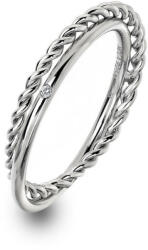 Hot Diamonds Luxus ezüst gyűrű valódi gyémánttal Jasmine DR210 51 mm