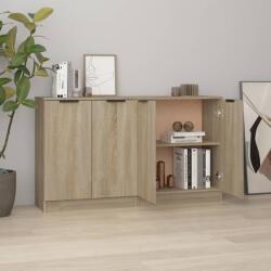 vidaXL Servante, 2 piese, stejar sonoma, 60x30x70 cm, lemn prelucrat (3115774) Comoda