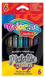 Colorino metálos színű filctoll 6db 32582 (32582PTR)