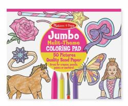 Melissa & Doug Jumbo színező füzet lányos 50db-os 4225 (4225)