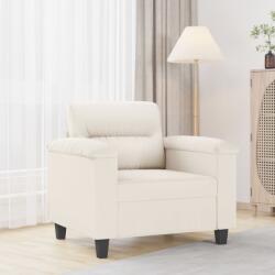 vidaXL Canapea de o persoană, crem, 60 cm, piele ecologică (349240) Canapea