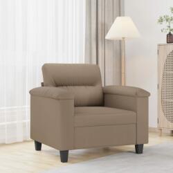 vidaXL Canapea de o persoană, cappuccino, 60 cm, piele ecologică (349244) Canapea