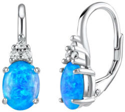 Silvego Ezüst fülbevaló kék opál kővel Olivia LPS1508M - vivantis