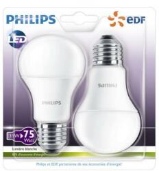 Philips KÉSZLET 2x LED Izzó Philips A60 E27/11W/230V 2700K P5377 (P5377)