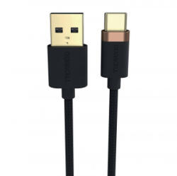 Duracell USB-A - USB-C kábel 1m fekete (USB6061A)