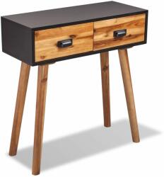vidaXL Masă consolă din lemn masiv de acacia, 70 x 30 x 75 cm (245479) Comoda