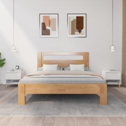 vidaXL Noptiere, 2 buc. , alb extralucios, 50x46x50 cm, lemn prelucrat (819537)