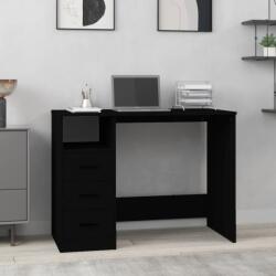 vidaXL Birou cu sertare, negru, 102x50x76 cm, lemn prelucrat (823033)