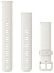 Garmin Curea Garmin Quick Release 20 mm, silicon, alb, cataramă albă, (Venu, Venu Sq, Venu 2 plus)+ partea extinsă