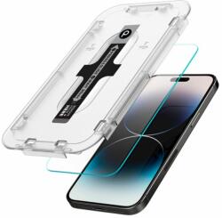Phoner Master Clear Apple iPhone 14 Pro Tempered Glass kijelzővédő fólia felhelyező kerettel - coolmobile