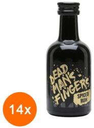 Dead Man's Fingers Set Rom Dead Mans Fingers, Spiced Rum, 37.5% Alcool, Miniatura, 14 Sticle x 0.05 l