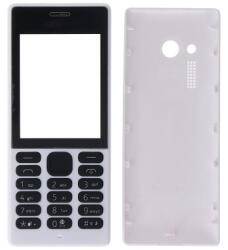 Nokia 150 előlap, akkufedél és billentyűzet, fehér (utángyártott)