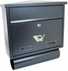 Damech Cutie postala, cu loc pentru ziar, argintiu inchis, format C4, 39x12x41 cm, Damech GartenVIP DiyLine (SD4TAR)