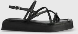 Vagabond Shoemakers sandale de piele Evy femei, culoarea negru, cu platforma PPYY-OBD0K8_99X