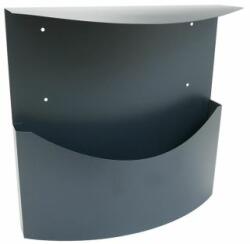 Damech Cos/cutie publicitara, pentru ziare, cu acoperis, grafit, format C4, 34x11.5x33 cm, Damech GartenVIP DiyLine (KR3DGR)