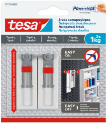 tesa Akasztócsavar öntapadó állítható, érzékeny felületekhez 1 kg teherbírású 2 darab/bliszter Tesa Powerstrips (777750000700)