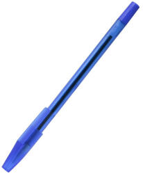  Golyóstoll eldobható kupakos kerek test bordázott fogórész kék BLUERING (JJ20413R)