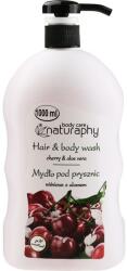 Naturaphy Șampon-gel de duș Vișini și Aloe Vera - Naturaphy Hair & Body Wash 1000 ml