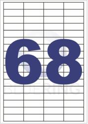 BLUERING Etikett címke, 48, 5x16, 9mm, 100 lap, 68 címke/lap Bluering® (BRET135) - tintasziget