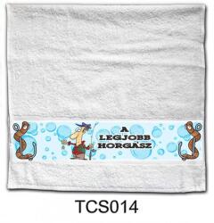  Törölköző 90 cm x 48 cm - A legjobb horgász (TCS014)