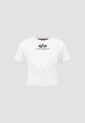 Alpha Industries Knotted Crop T Woman - white