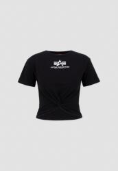 Alpha Industries Knotted Crop T Woman - black