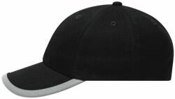 Myrtle Beach Șapcă pentru copii cu dungi reflectorizante MB6193 - Neagră | uni copii (MB6193-21917)