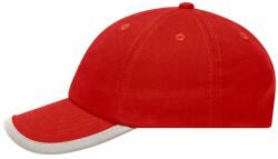 Myrtle Beach Șapcă pentru copii cu dungi reflectorizante MB6193 - Roșie | uni copii (MB6193-21916)