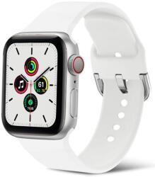 SmartWatcherz Csatos Szilikon Apple Watch Szíj Fehér, 42, 44, 45, 49mm, M/L (23396-23399)