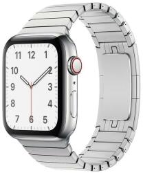 SmartWatcherz Steel Strap Rozsdamentes Acél Apple Watch Szíj Ezüst, 42, 44, 45, 49mm (8390-9388)
