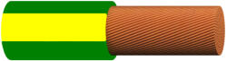 Prysmian H07V-K 6 mm2 zöld-sárga (ring), Mkh, (1KV), sodrott Cu-vezető, PVC-érszigeteléssel (20210104) (KB100154200)