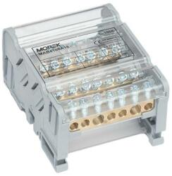 MOREK Moblock Elosztóblokk, 4P, 2x25 + 5x6mm2, 100A (MAB4100A18) (MAB4100A18)
