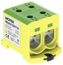 MOREK OTL150-2 Fővezetéki sorkapocs, zöld/sárga (MAA2150Y10) (MAA2150Y10)