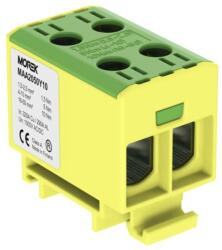 MOREK OTL50-2 Fővezetéki sorkapocs, 2xAl/Cu 1, 5-50mm2, 1500V, zöld/sárga (MAA2050Y10) (MAA2050Y10)