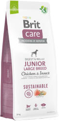Brit Brit Care Dog Sustainable Junior Large Breed Pui și insecte - 12 kg
