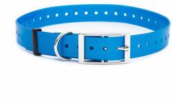Dogtrace Műanyag nyakörv gyűrűvel, kék, 25 mm x 70 cm