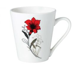 VANORA Cana Portelan 310 Ml, Red Flowers (vn-ne-fl310) - leunion