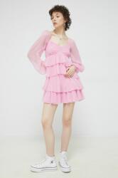 Abercrombie & Fitch ruha rózsaszín, mini, harang alakú - rózsaszín XL - answear - 21 990 Ft