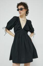 Abercrombie & Fitch ruha fekete, mini, harang alakú - fekete XS - answear - 18 990 Ft