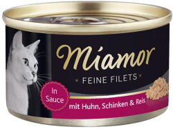 Miamor Feine Filets chicken & ham tin 100 g