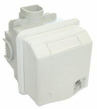 PCE Ipari design dugalj süllyesztett 3P+N+E süllyesztett CEE 16A-táp 5-pólus 400V(50+60Hz) piros PCE - 885-6v (885-6v)